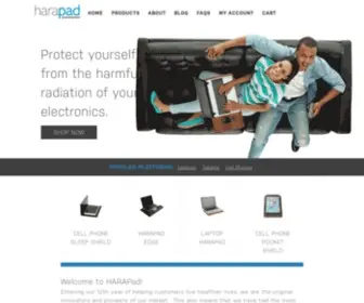 Harapad.com(HARApad EMF Protection Devices) Screenshot