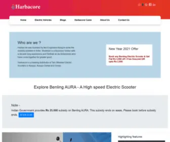 Harbacore.com(Electrical, Electronics &amp; Electric Scooter Distributors) Screenshot