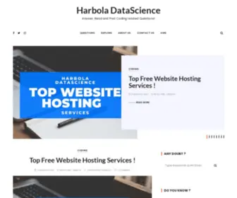 Harboladatascience.com(Harbola DataScience) Screenshot