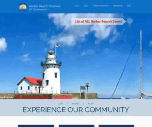 Harborbeachchamber.com(Community Events) Screenshot