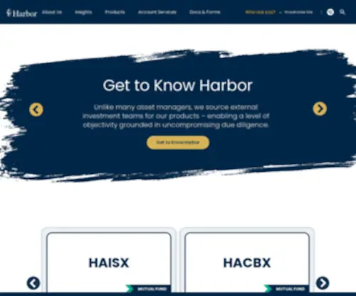 Harborfunds.com(Harbor Funds) Screenshot