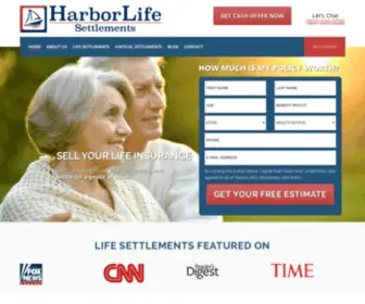 Harborlifesettlements.com(Viatical & Life Settlement Company) Screenshot