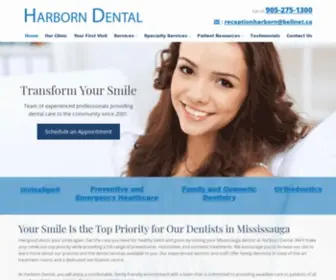 Harborndental.com(Experienced Dentists in Mississauga) Screenshot