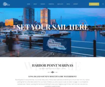 Harborpointmarinas.com(Seasonal Boat Slips Stamford CT) Screenshot