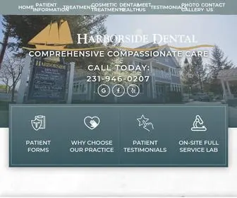 Harborsidedental.com(Family Cosmetic Dentist) Screenshot