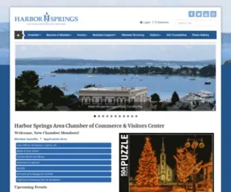 Harborspringschamber.com(Harbor Springs Area Chamber of Commerce) Screenshot