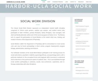 Harboruclasocialwork.com(Division of Social Work at Harbor) Screenshot