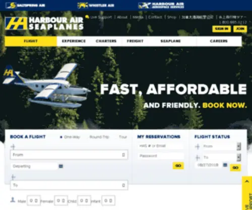 Harbour-Air.com(Your Page Title) Screenshot