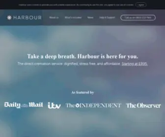 Harbourfunerals.com(Direct Cremation by Harbour) Screenshot