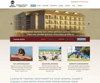 Harbourpointe.com(The Best Western Harbour Pointe Lakefront) Screenshot