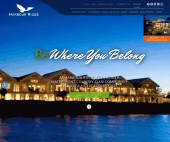 Harbourridge.com(Waterfront Golf Community) Screenshot