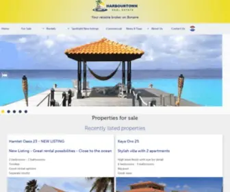 Harbourtownbonaire.nl(Caribbean Real Estate) Screenshot