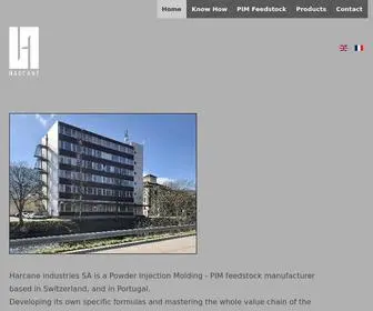 Harcane-Industries.ch(About Harcane Industries SA) Screenshot