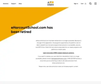 Harcourtschool.com(E has been retired) Screenshot