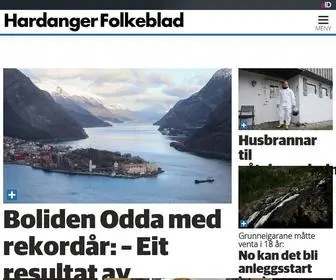 Hardanger-Folkeblad.no(Hardanger Folkeblad) Screenshot