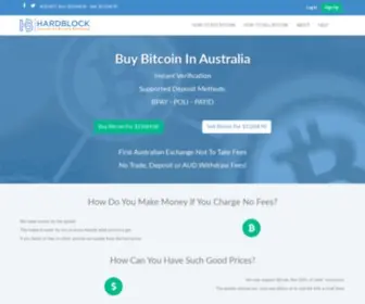 Hardblock.net(Buy btc from the Australian Bitcoin Exchange) Screenshot