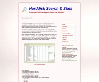 Harddisksearch.com(Search engine for your harddisk) Screenshot