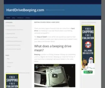 Harddrivebeeping.com(Beeping Computer Hard Disk Help) Screenshot