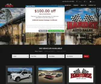 Hardeeauto.com(Hardee Auto Sales) Screenshot