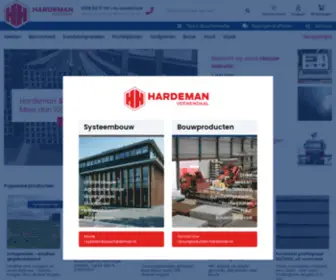 Hardeman.nl(Hardeman Bouwproducten Veenendaal) Screenshot