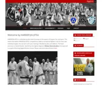 Harder-Jiujitsu.com(Welkom bij HARDER JIU) Screenshot