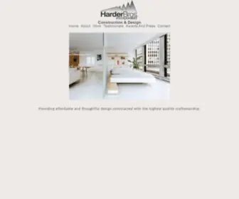 Harderbrothers.com(Harder Brothers Construction & Design) Screenshot