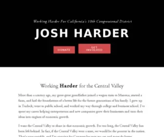 Harderforcongress.com(Josh Harder for Congress) Screenshot