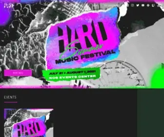 Hardfest.com(Alternative, Electronic & Hip) Screenshot