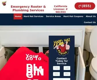 Hardhatrooter.com(#1 Trusted Rooter and Plumbing in Los Angeles County) Screenshot