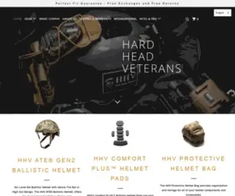 Hardheadveterans.com(Ballistic Helmets & Tactical Helmets) Screenshot