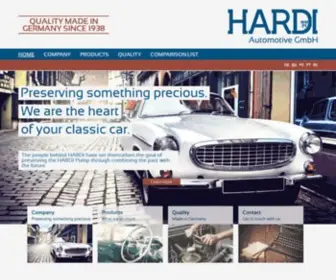 Hardi-Automotive.com(Kraftstoffpumpen von HARDI Automotive GmbH) Screenshot