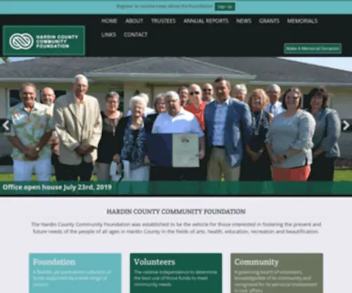 Hardinfoundation.org(Hardin County Community Foundation) Screenshot