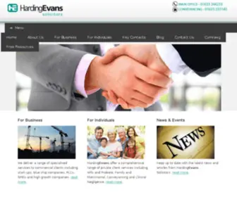 Hardingevans.com(Harding Evans) Screenshot