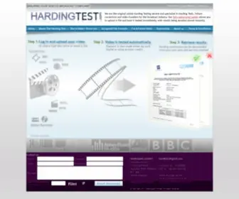 Hardingtest.com(Harding Test) Screenshot