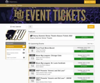 Hardingtickets.com(Ticket Office Home) Screenshot