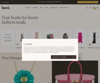 Hardlyeverwornit.com(Pre-owned Designer Bags, Shoes & Fashion) Screenshot