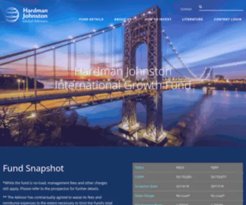 Hardmanjohnstonfunds.com(Fund Details) Screenshot