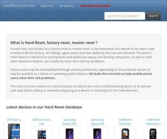 Hardreset24.com(Reset and repair your device) Screenshot