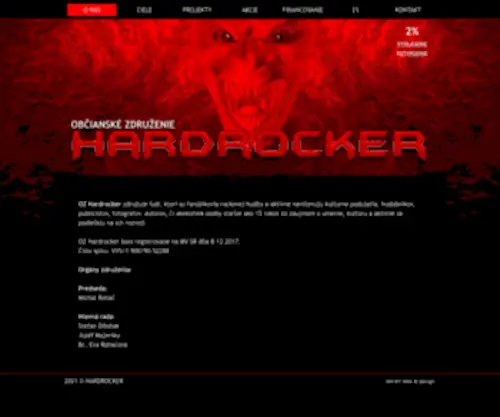 Hardrocker.eu(O NÁS) Screenshot