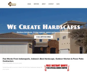 Hardscapesindianapolis.com(Hardscapes, Outdoor Kitchens & Living Spaces) Screenshot
