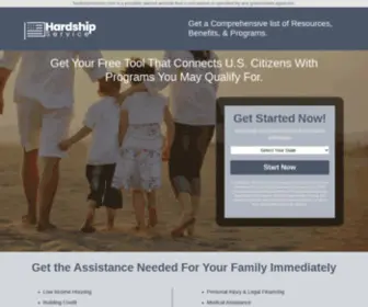 Hardshipservice.com(Hardship Service) Screenshot