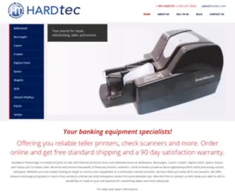 Hardtec.com(Hardtec-For all your banking printer parts, check scanner repair needs) Screenshot