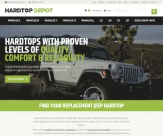 Hardtopdepot.com(Jeep Hardtop Manufacturer for Brand New Hardtops and Top Accessories for Jeeps) Screenshot