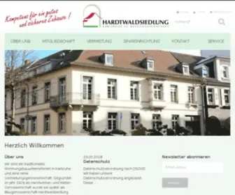 Hardtwaldsiedlung-Karlsruhe.de(Hardtwaldsiedlung Karlsruhe eG Baugenossenschaft) Screenshot