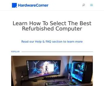 Hardware-Corner.net(Refurbished Computers) Screenshot