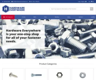 Hardware-Everywhere.com(Fastener Distributor) Screenshot