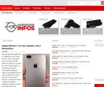 Hardware-Infos.com(News, Tests und Infos für aktuelle Hardware) Screenshot