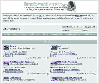 Hardwarebanter.com(Computer components & hardware forum) Screenshot