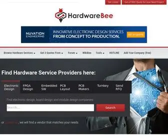 Hardwarebee.com(Find electronic design companies) Screenshot