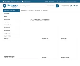 Hardwaremarket.net(HardwareMarket PC Gaming Accessories) Screenshot